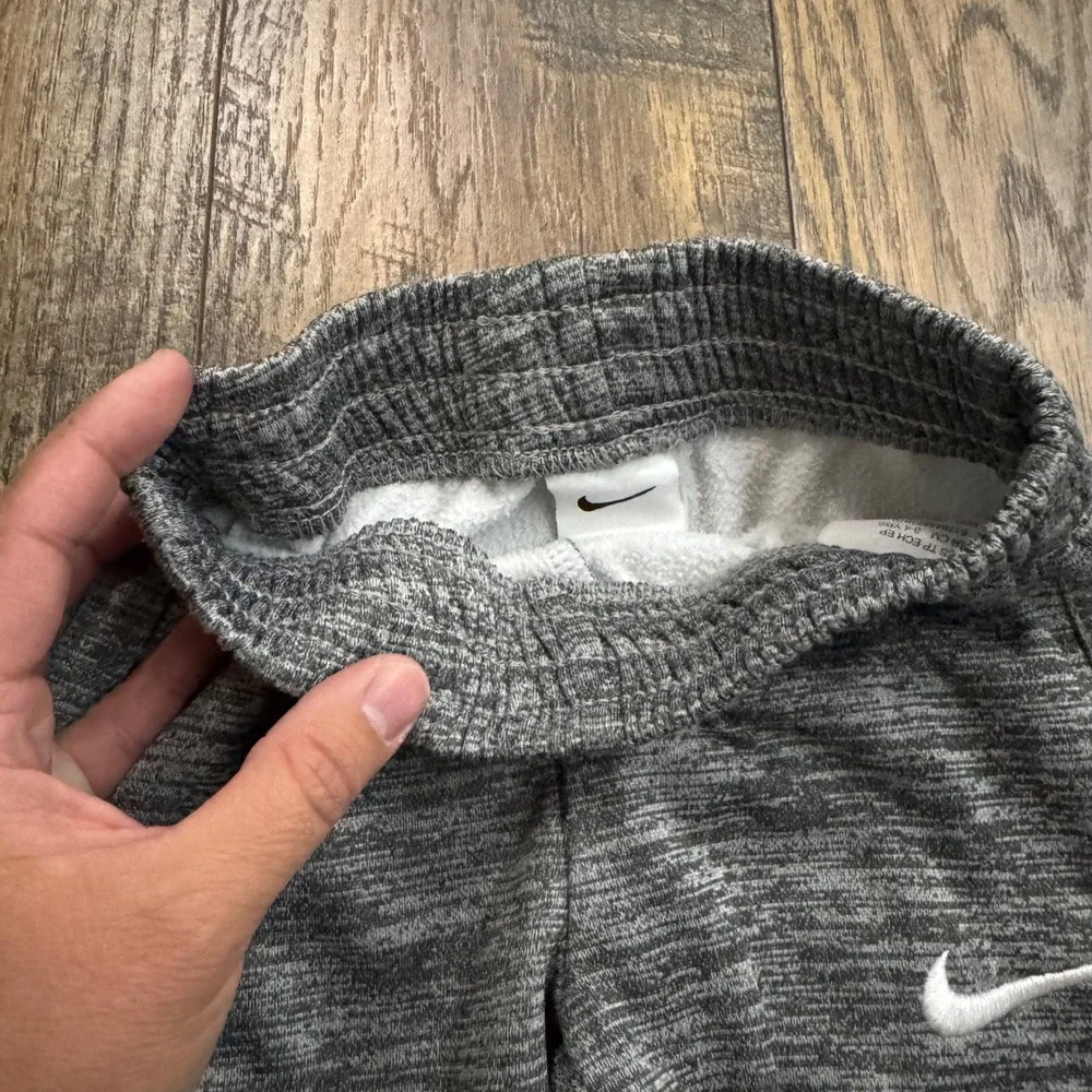 Nike Toddler Boys Therma-FIT Grey Fleece Jogger Sweatpants Size 4 XS 3-4 Years